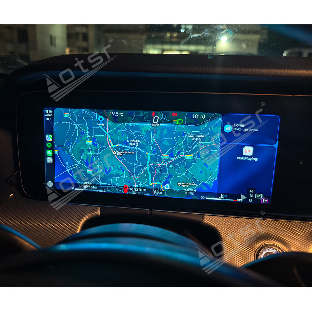 Aotsr Dual 12.3 inch For Mercedes-Benz E-Class W213 2016-2019 GPS Navigation Android 13 Car Radio CarPlay Multimedia Player Head Stereo Unit HD Screen