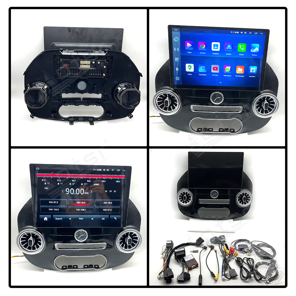 Aotsr 13.3 inch Tesla style screen For Mercedes-BenZ Vito 2015-2022  Car Radio Multimedia player 