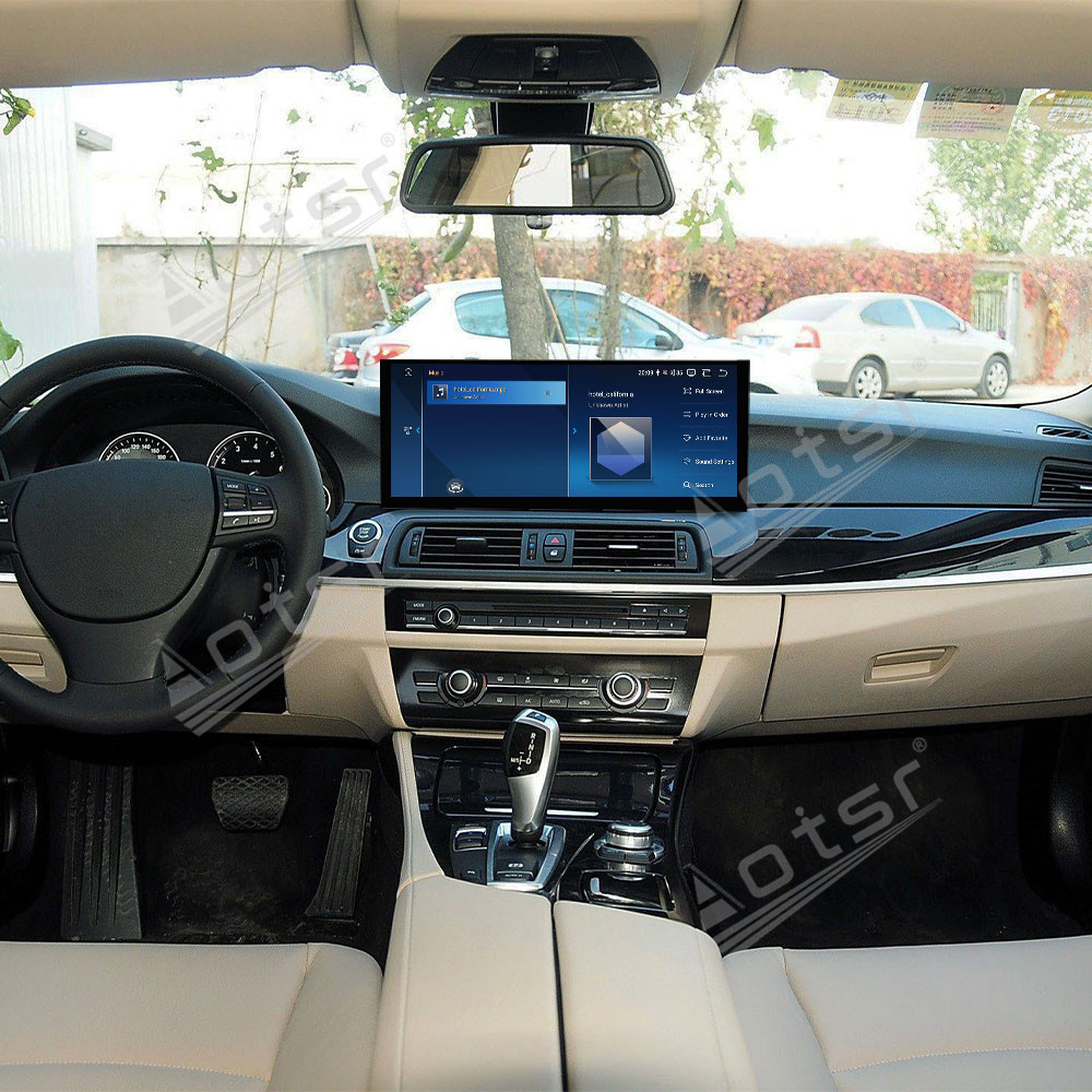 Aotsr 15.8 inch Android 14 Car Radio for BMW 5 Series 2011-2017 CIC Wirless Carplay GPS Navigation Screen Upgrade Multimedia Player