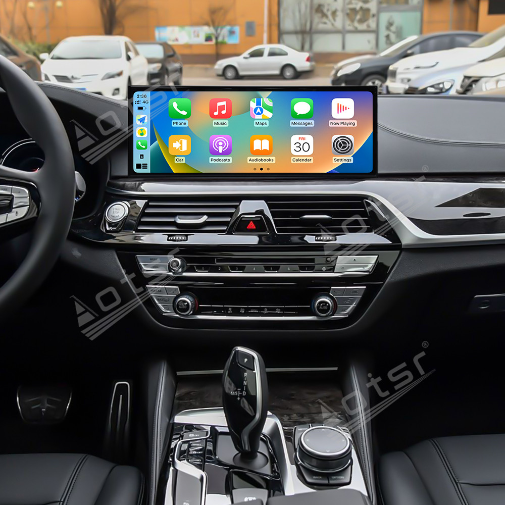 Aotsr 15.8 inch Android 14 Car Radio for BMW 5 Series G30 2018 Wirless Carplay GPS Navigation Screen Upgrade Multimedia Player