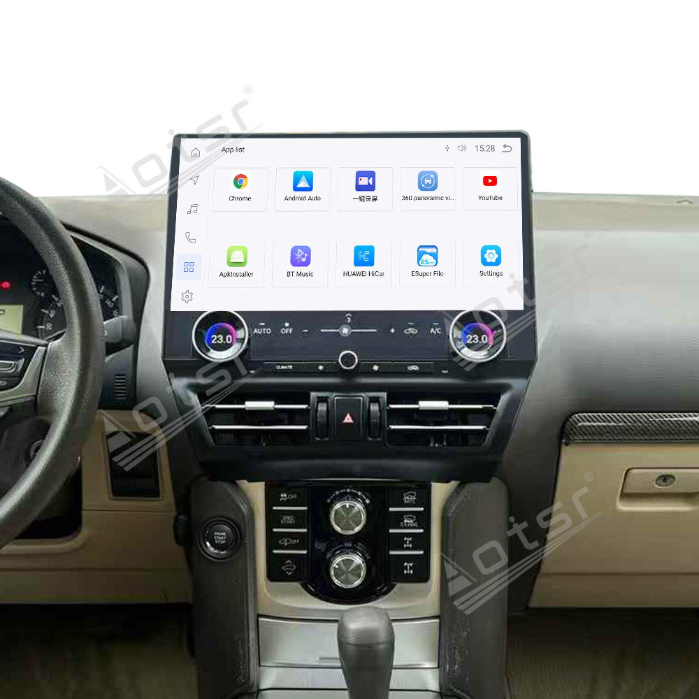 Aotsr for Toyota Prado LC150 2010-2021 16.8" Super Big Screen Android 13 Car Radio Carplay GPS Video Player Multimedia DSP Head Unit