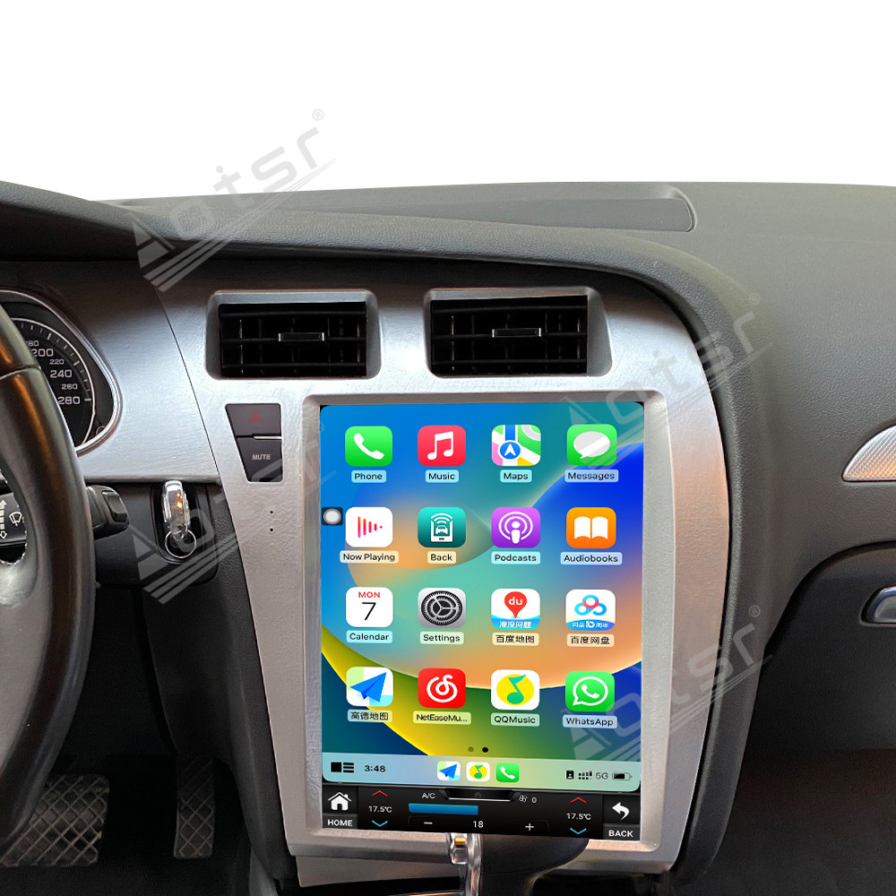 Aotsr Android 15 for Audi A4L 2009-2012 12.1 inch Car Radio Multimedia Player Head Unit GPS Navigation Stereo Screen Audio Carplay