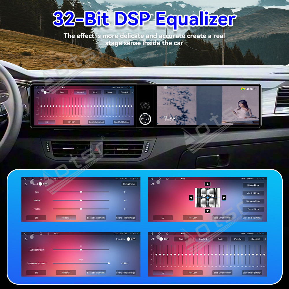 Aotsr Dual 12.3 inch for Volkswagen Tayron 2019-2022 GPS Navigation Android 13 Car Radio CarPlay Multimedia Player Head Stereo Unit HD Screen