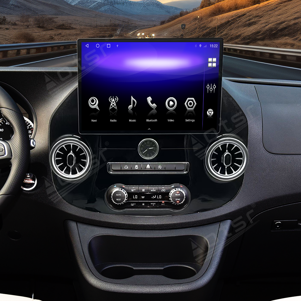 Aotsr 13.3 inch Tesla style screen For Mercedes-BenZ Vito 2015-2022  Car Radio Multimedia player 