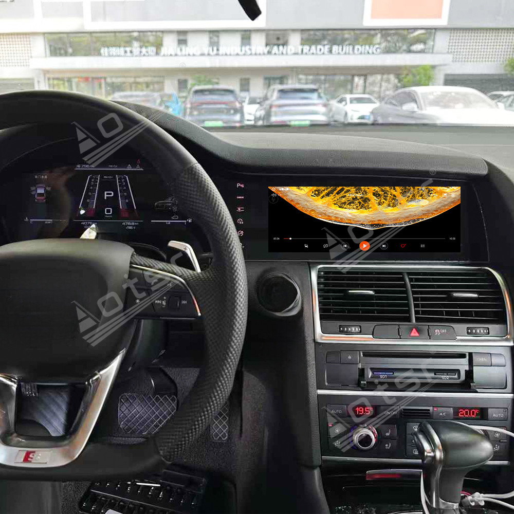 Android Auto Stereo Multimedia Player + Digital Cluster For Audi Q7 2006-2015 Dual Screen Car Radio Carplay GPS Navigation DSP