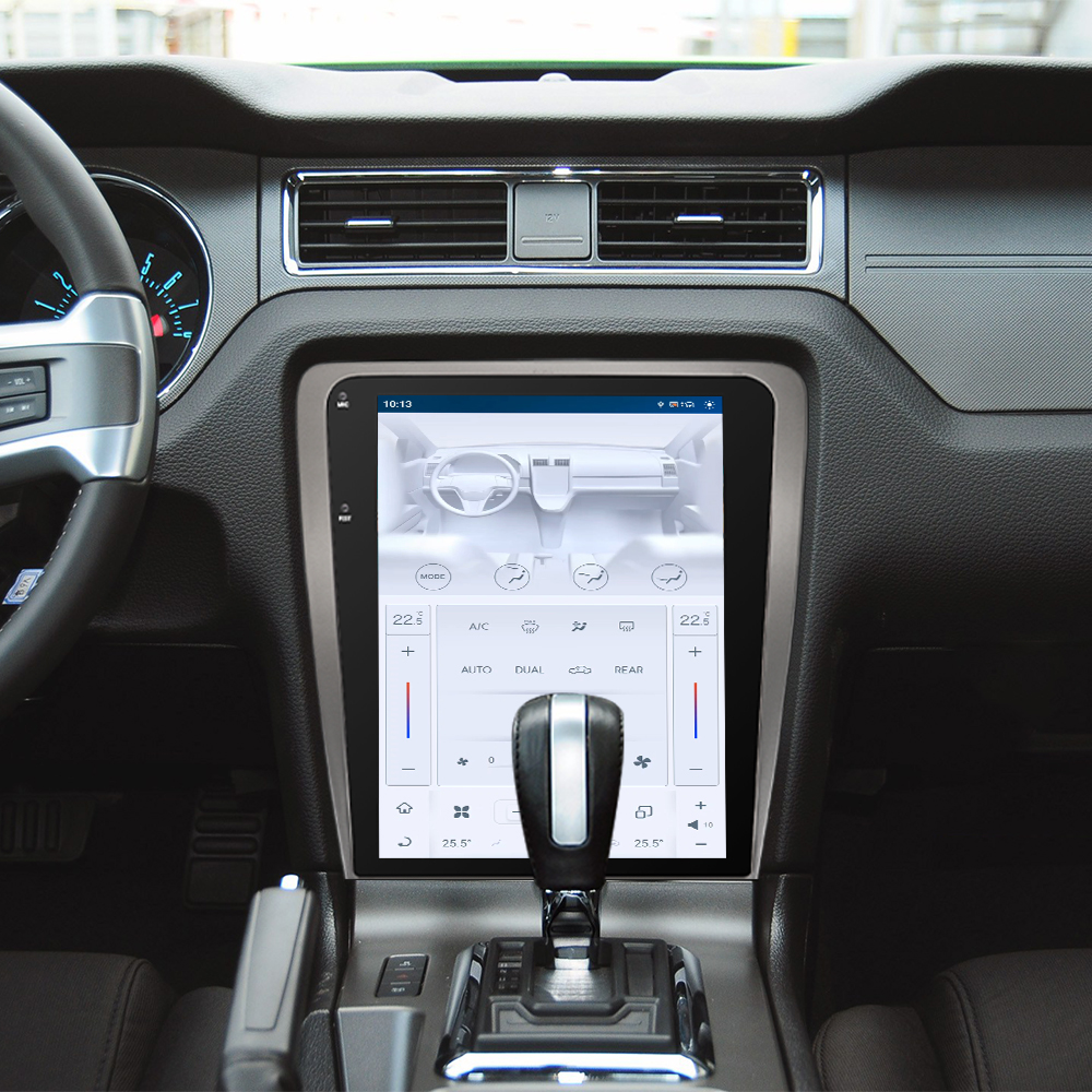 Aotsr for Ford Mustang 2009-2012 Android 13 Car Radio 12.1 inch Screen Navigation Device Wireless GPS Multimedia Player Carplay with