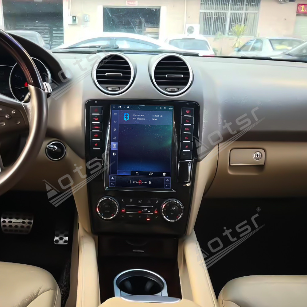 Aotsr 9.7 inch Car Radio For Mercedes-Benz GL ML W164 X164 2005-2011 Android 14 Radio Tesla Car Multimedia Player GPS Navi Head Unit