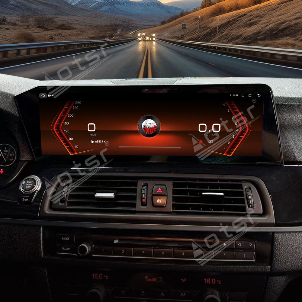Aotsr 14.5 inch Tesla style screen For BMW 5 Series 2010-2017  Car Radio Multimedia player