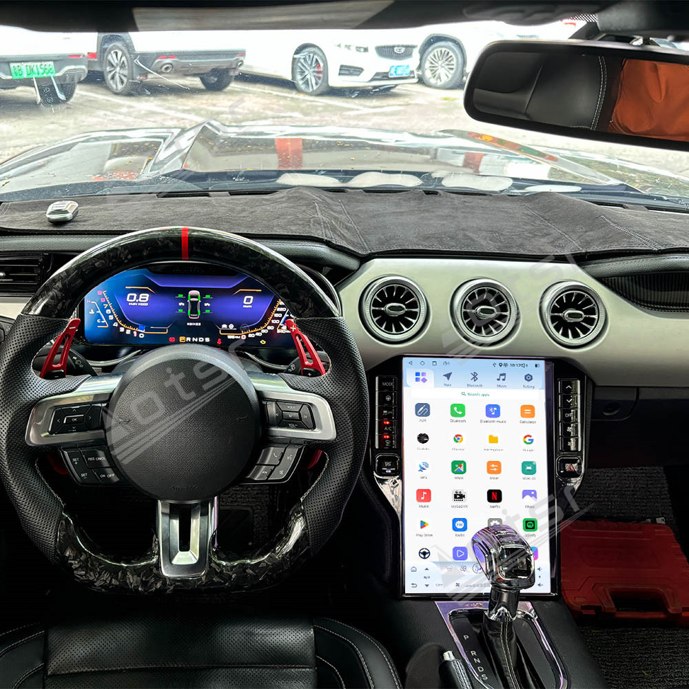 Aotsr 14.5" Vertical Screen For Ford Mustang 2015-2021 Car Multimedia player Android screen unit