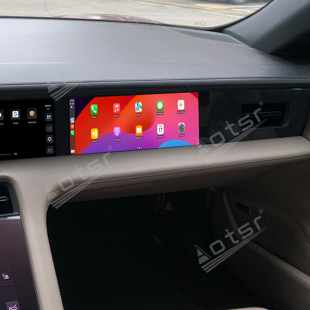 Android 13.0 GPS Navigation Carplay For Porsche Taycan 2019-2025 Car Radio Passenger Co-pilot Screen Multimedia Player Head Unit