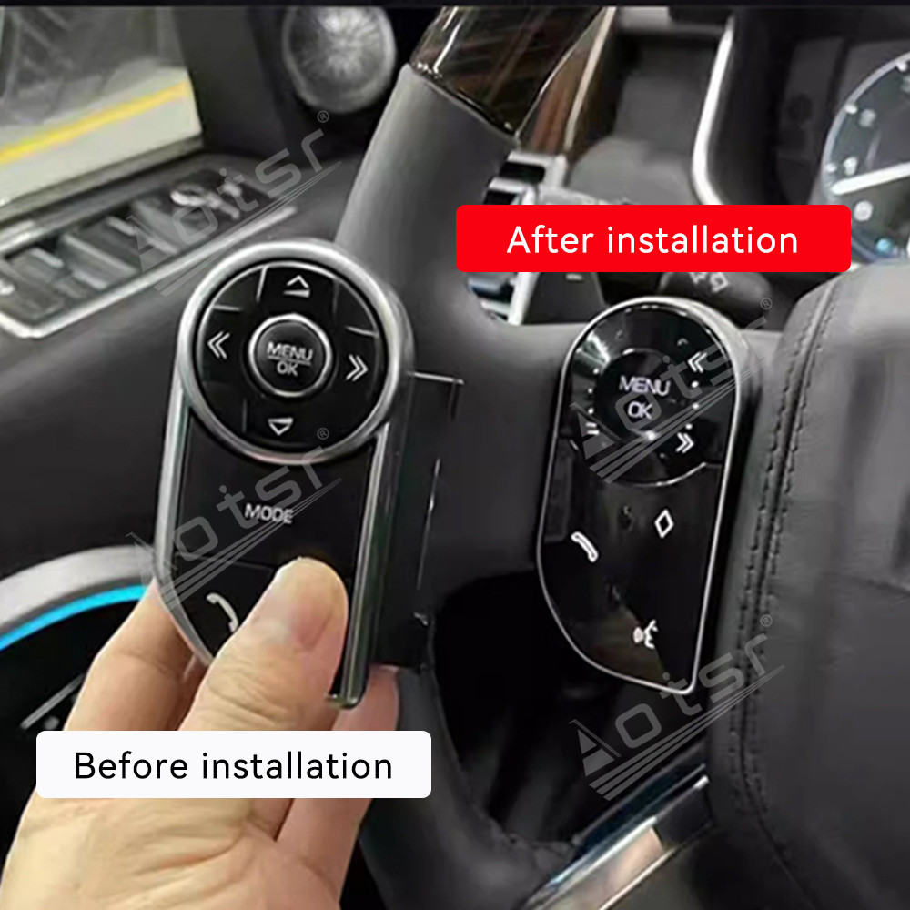 Aotsr For Land Rover Discovery 5 2017-2020 Auto Andriod 13 Car Radio + AC Climate Control Screen GPS Navi Carplay Stereo Head Unit DSP