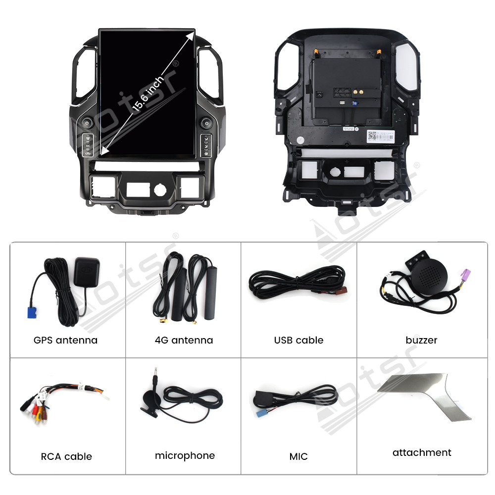 Aotsr 15.6 inch Tesla style screen For GMC Sierra, Chevy silverado 2019-2023 Car Radio Multimedia player
