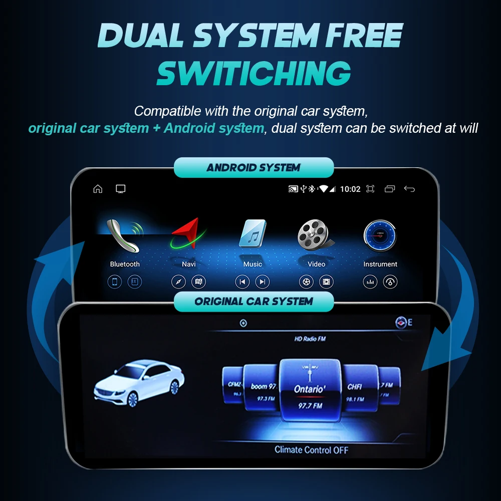 Car radio Digital cluster for Mecerdes Benz C W204 2007-2014 Android Radio Multimedia Video Head Unit Car GPS Navigation Screen