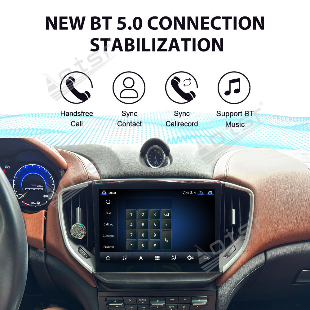 Aotsr Compatible with Maserati Ghibli 2014-2016 10.26 inch car radio, Android 13 GPS, lossless installation head unit