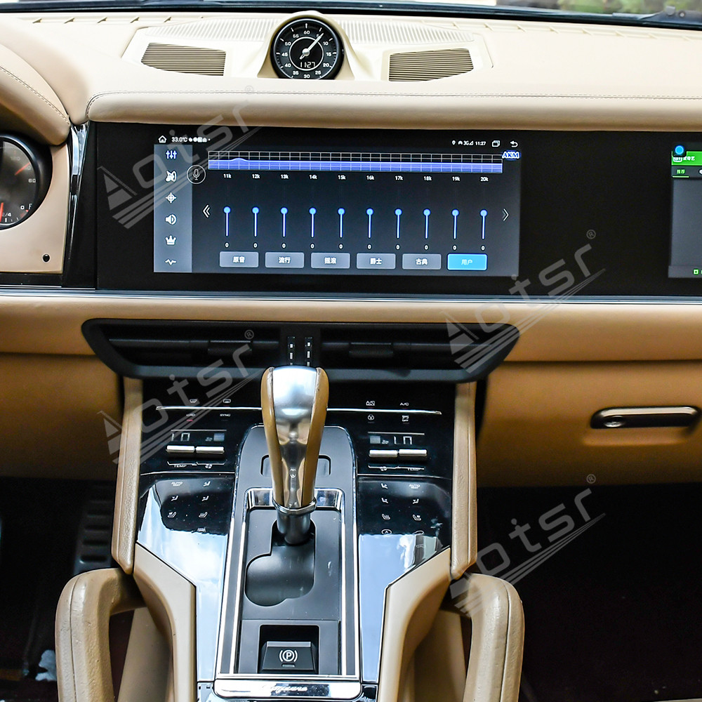 Aotsr Dual 12.3 inches screen For Porsche Cayenne 2010-2017 Car Upgrade to 2024 Gps navi Radio, Multimedia player unit,with Wirelessly Carplay Android auto