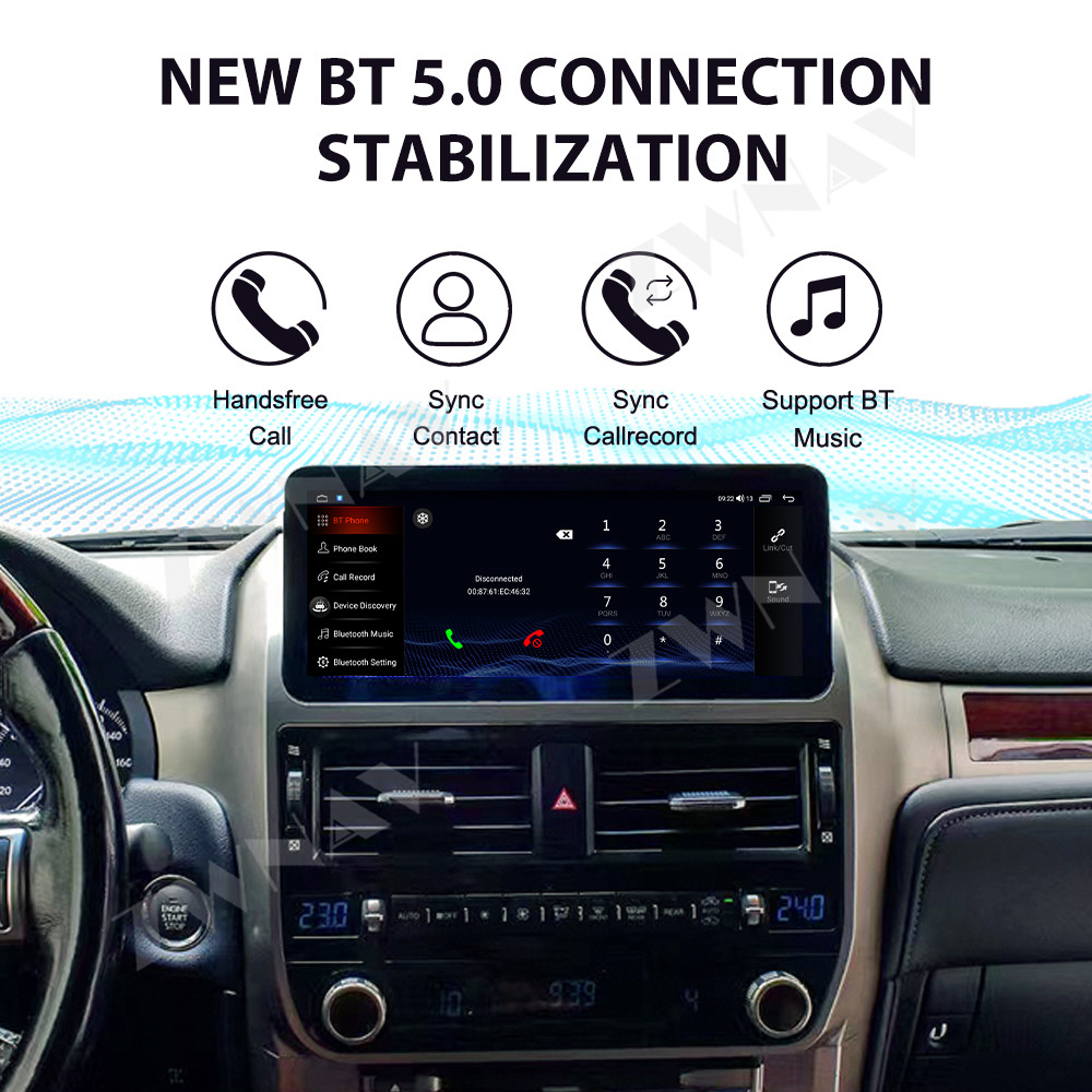 Aotsr 10.25 inch Car Radio multimedia video player CarPlay For Lexus GX460 2010-2019 Stereo GPS Navi Head Unit