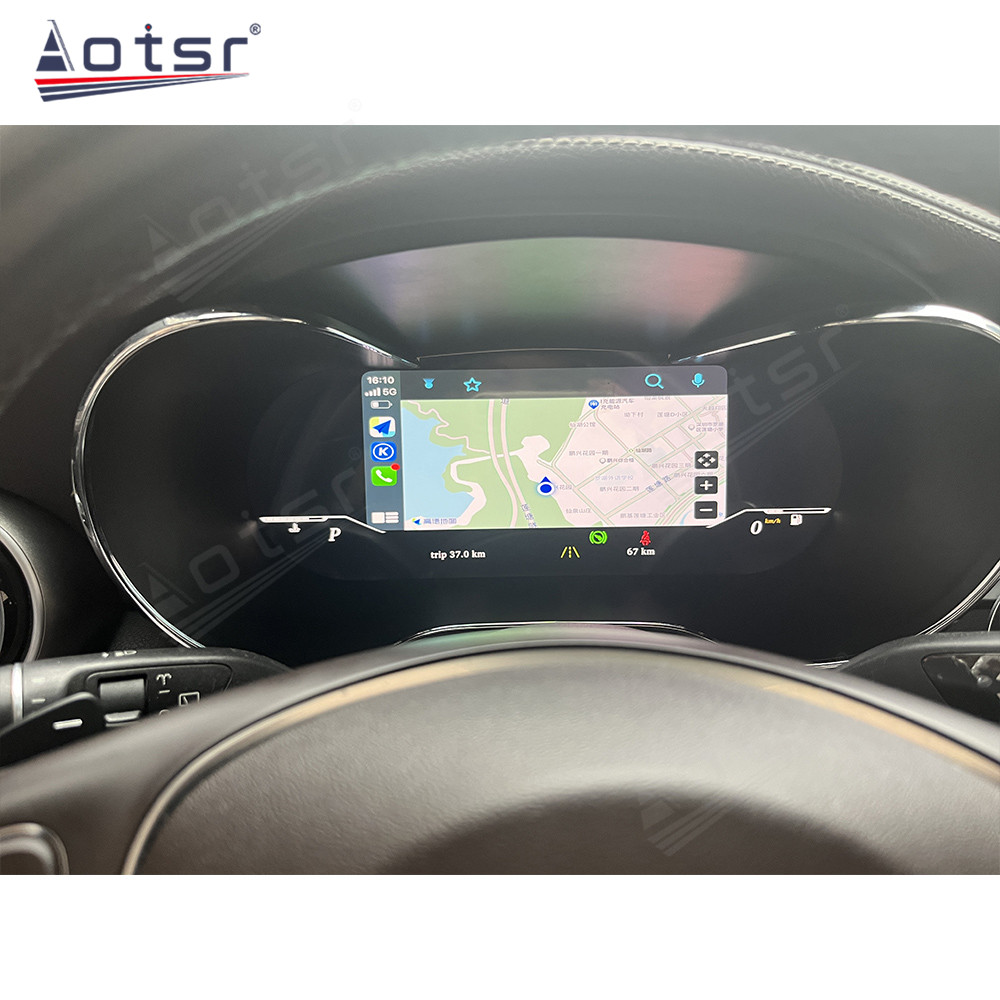 Car Digital Cluster Dashboard For Mercedes Benz  Series C/GLC W204 W205 2011-2018 LCD Instrument Panel With Wireless Carplay Navigation Multimedia unit