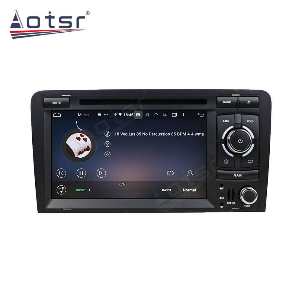 Android 14 For Audi A3 2003-2013 Car Radio Wireless Carplay Auto Player 2din Video AHD Multimedia Stereo DVD Player