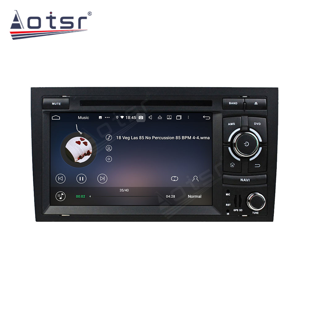 Android 14 For Audi A4 2002-2008 Car Radio Wireless Carplay Auto Player 2din Video AHD Multimedia Stereo DVD Player