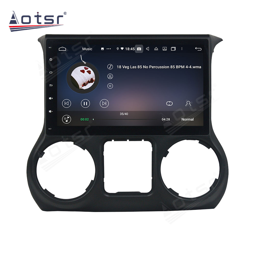Android 14 For Jeep Wrangler Car Radio Wireless Carplay Auto Player 2din Video AHD Multimedia Stereo DVD Player