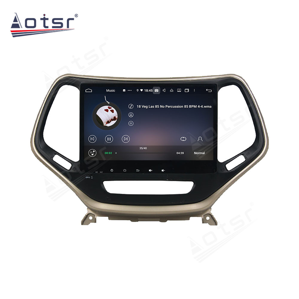 Android 14 For Jeep Cherokee 2016-2017 Car Radio Wireless Carplay Auto Player 2din Video AHD Multimedia Stereo DVD Player