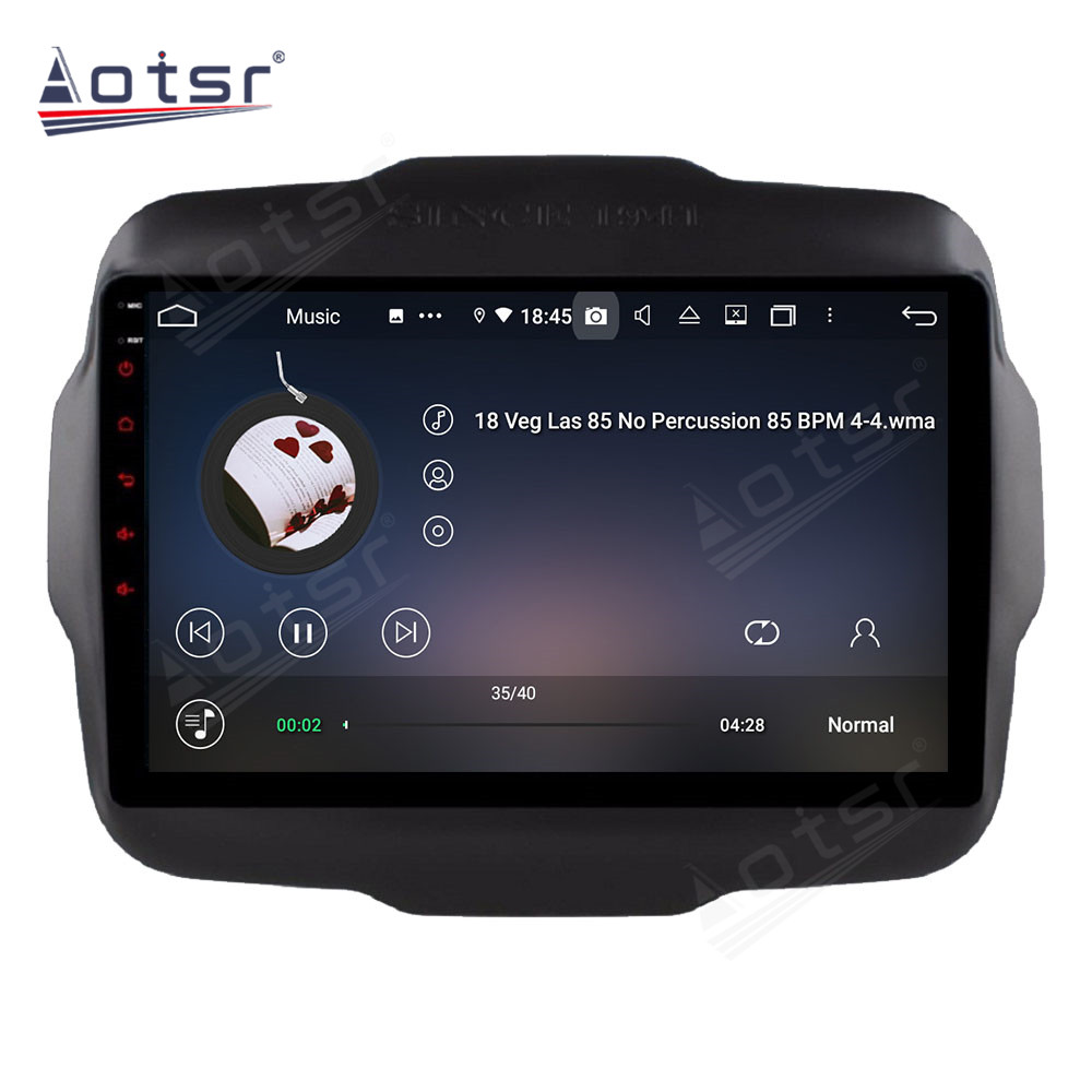 Android 14 For Jeep Renegade 2016 Car Radio Wireless Carplay Auto Player 2din Video AHD Multimedia Stereo DVD Player