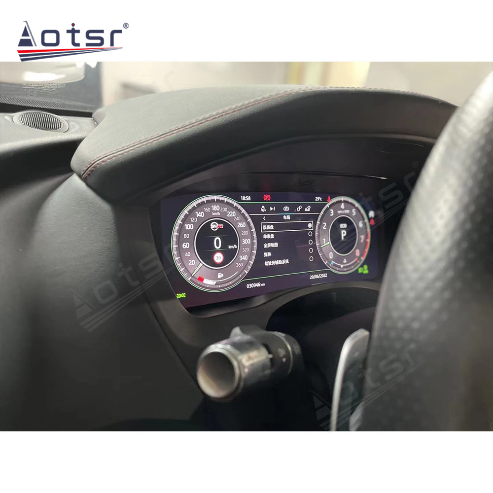 Digital Virtual Cockpit Cluster For Jaguar XE 2013-2020 Dashboard Panel Speed Meter Screen Head unit Instrument Panel