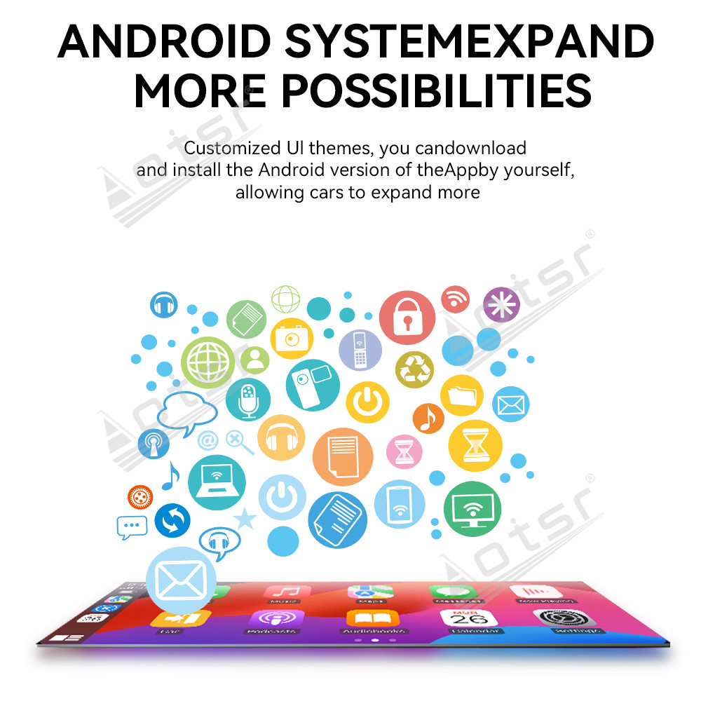 Aotsr 15.8 inch Android 14 Car Radio for BMW 5 Series G30 2017-2018 Wirless Carplay GPS Navigation Screen Upgrade Multimedia Player