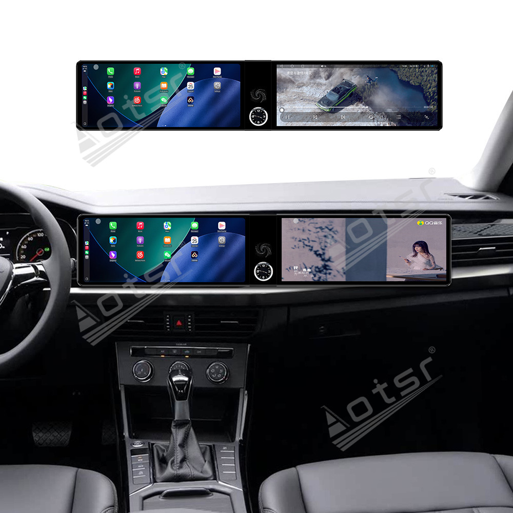 Aotsr Dual 12.3 inch for Volkswagen Passat 2019-2024 GPS Navigation Android 13 Car Radio CarPlay Multimedia Player Head Stereo Unit HD Screen