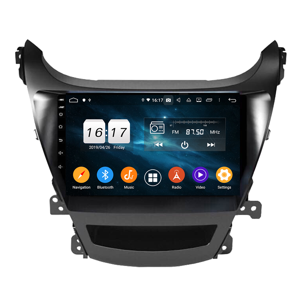 Android 14 For Hyundai C Elantra 2011-2013 Car Radio Wireless Carplay Auto Player 2din Video AHD Multimedia Stereo DVD Player