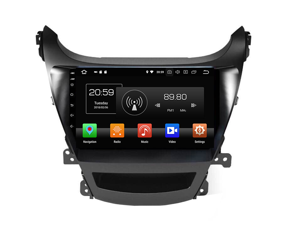 Android 14 For Hyundai C Elantra 2011-2013 Car Radio Wireless Carplay Auto Player 2din Video AHD Multimedia Stereo DVD Player