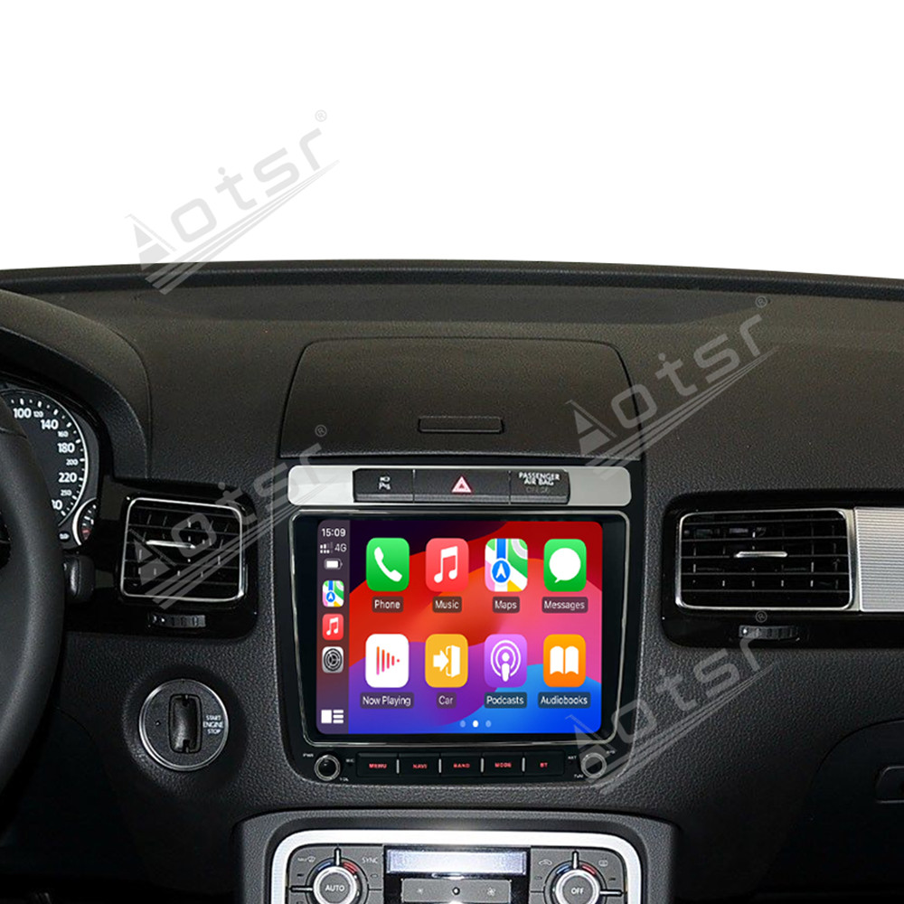 Aotsr 8.4 inch Car Radio Android 14 For Volkswagen Touareg 2011-2018 Navigation Audio DSP Stereo GPS Bluetooth Wireless Carplay 2 DIN WIFI