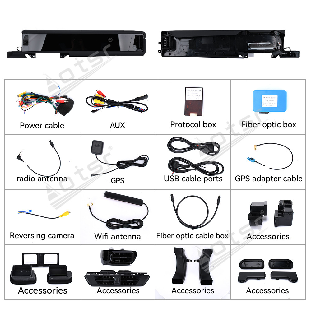 Aotsr for Porsche Cayenne 2010-2017 PCM 3.1 4.0 12.3 inch Car Radio Dual Screen Android Player Carplay GPS Head Unit Stereo Monitor