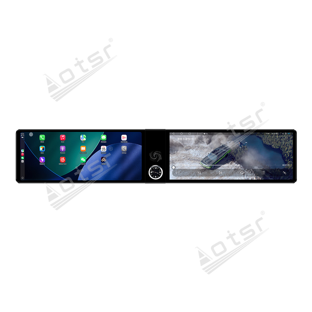 Aotsr Dual 12.3 inch For Audi Q5 2005-2015 GPS Navigation Android 13 Car Radio CarPlay Multimedia Player Head Stereo Unit HD Screen