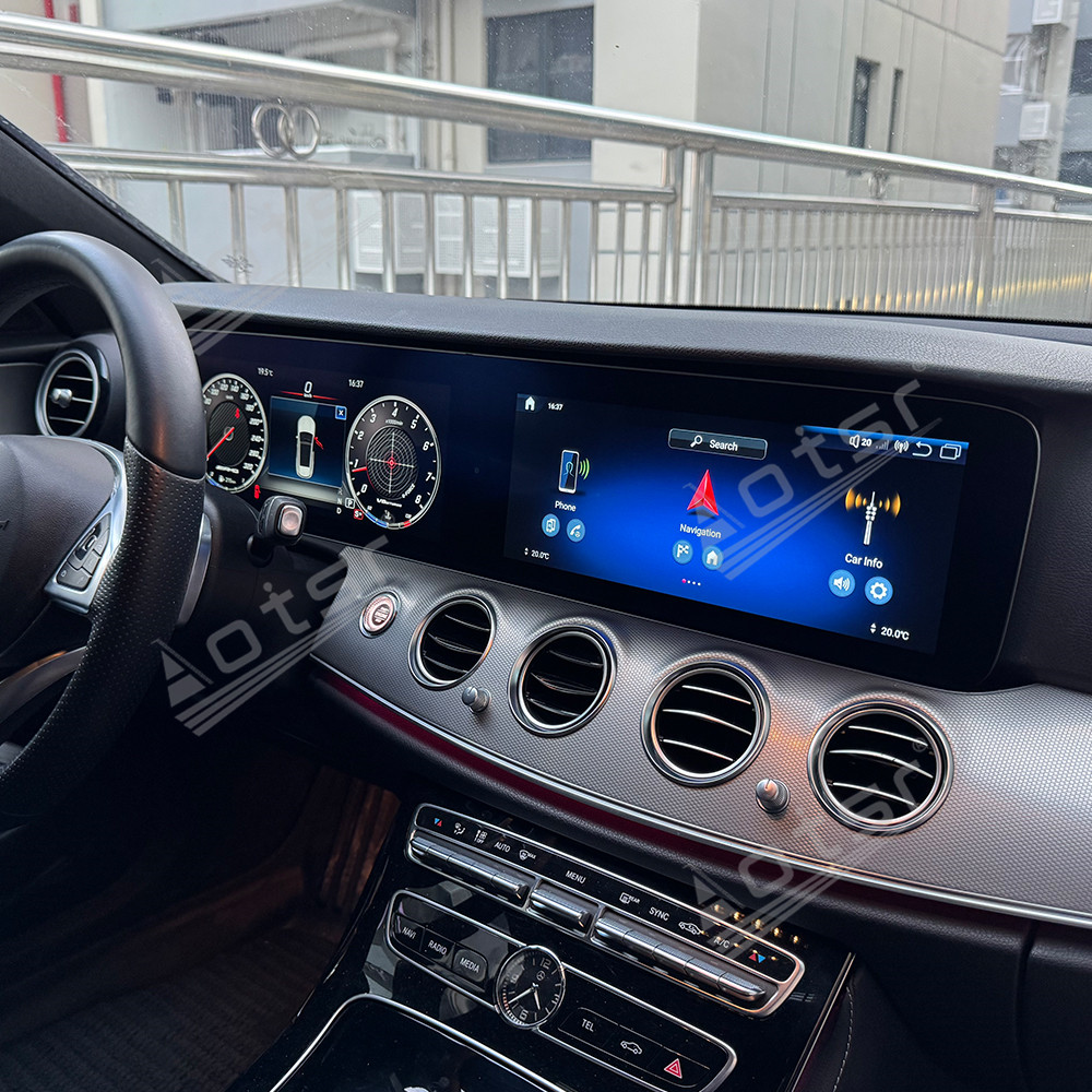 Aotsr Dual 12.3 inch For Mercedes-Benz E-Class W213 2016-2019 GPS Navigation Android 13 Car Radio CarPlay Multimedia Player Head Stereo Unit HD Screen