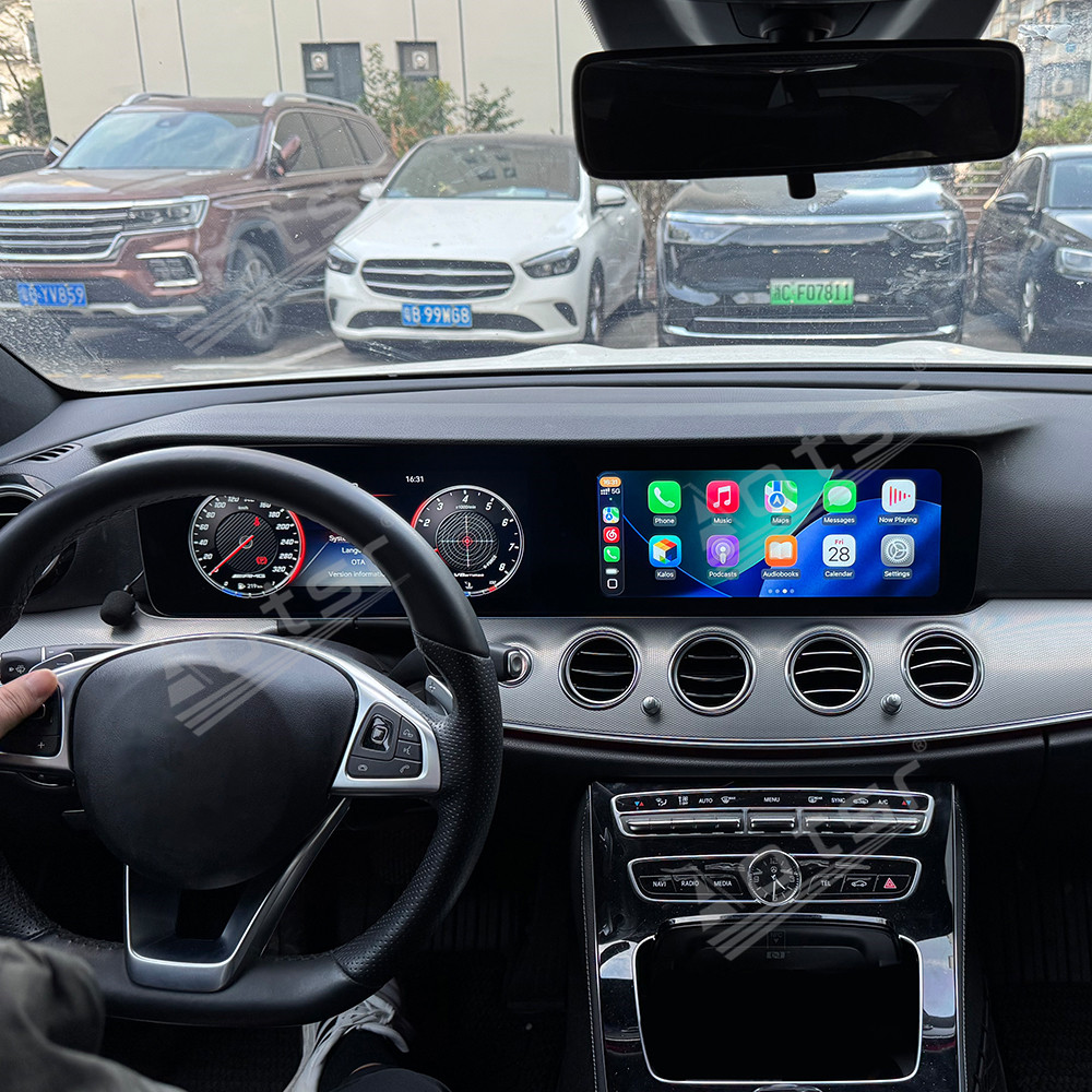 Aotsr Dual 12.3 inch For Mercedes-Benz E-Class W213 2016-2019 GPS Navigation Android 13 Car Radio CarPlay Multimedia Player Head Stereo Unit HD Screen