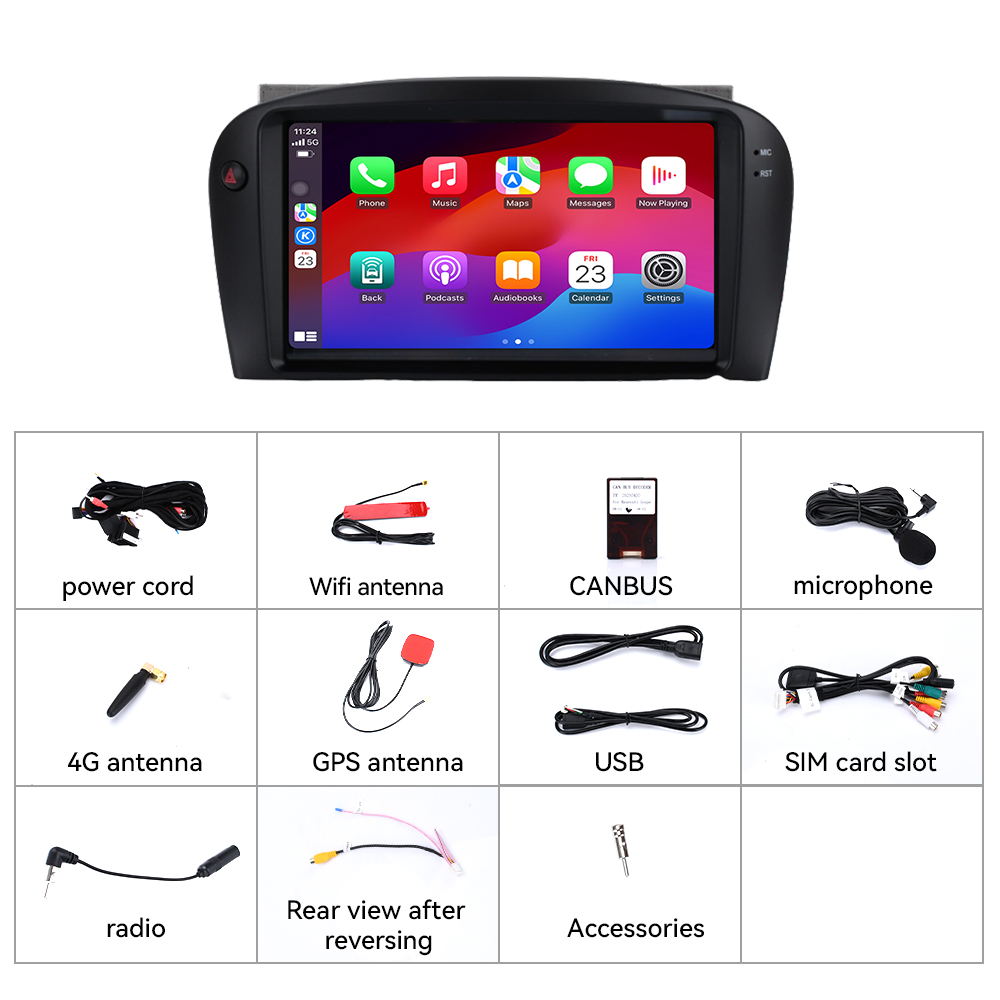 Aotsr 8 inch car radio Android 13 for Maserati Coupe 3200GT 4200GT 2002-2010 Car GPS Navigation Carplay Auto Radio Stereo multimedia Player Head Unit