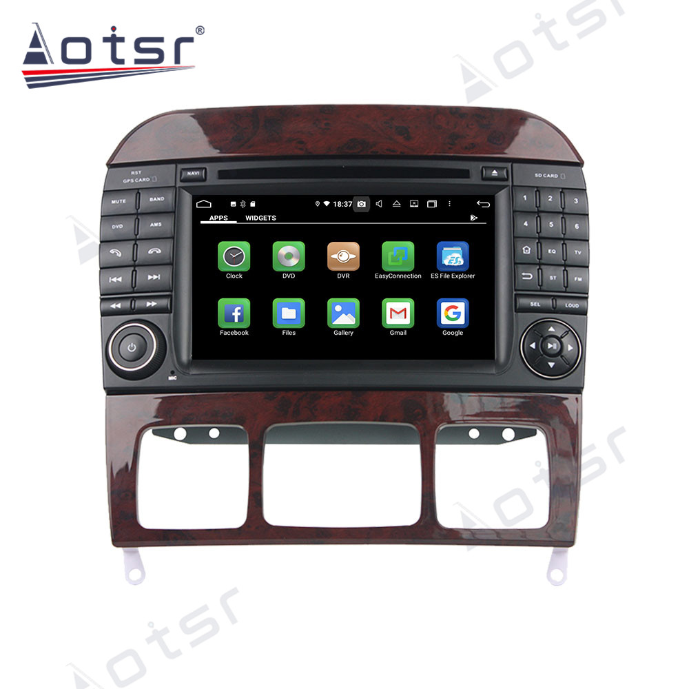 Android 14 For Mercedes Benz S Class Car Radio Wireless Carplay Auto Player 2din Video AHD Multimedia Stereo DVD Player