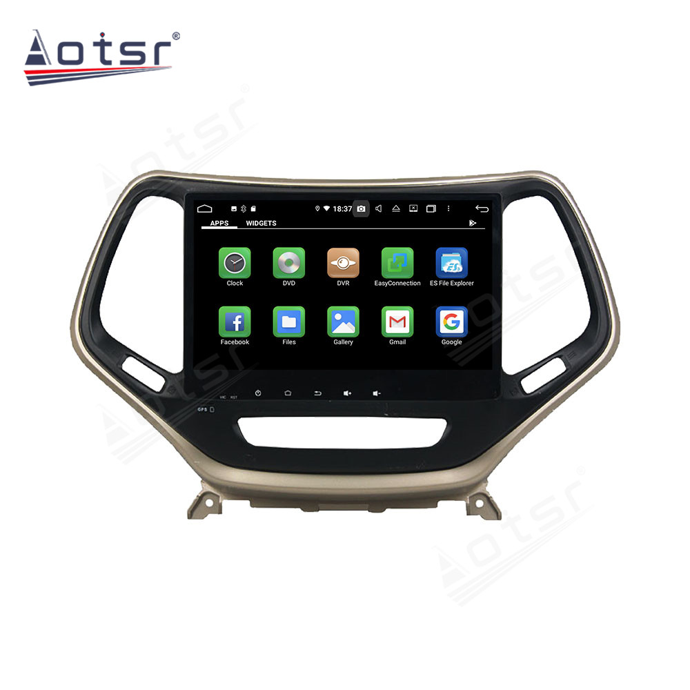 Android 14 For Jeep Cherokee 2016-2017 Car Radio Wireless Carplay Auto Player 2din Video AHD Multimedia Stereo DVD Player