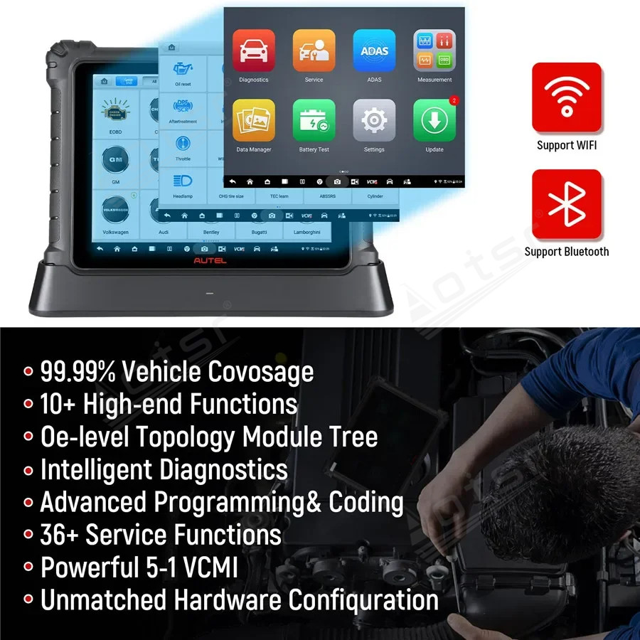 Aotsr for Autel MaxiSys Ultra EV Intelligent EV Diagnostics Scanner Topology Mapping High-Voltage System & Battery Pack Analysis PK Ultra