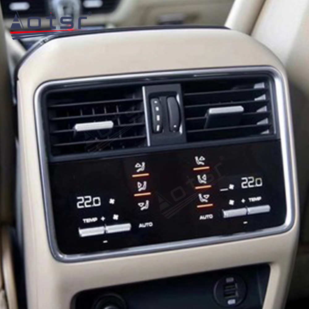 Rear A/C Panel Air Conditioner Climate Control For Porsche Cayenne 2018-2021 Touch LCD Screen 