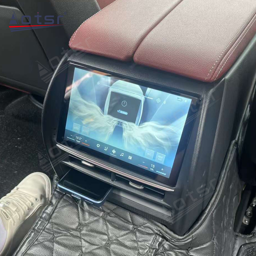 7-Inch Qled AC screen For BMW 5/6 Series 2018-2023 Car Rear air conditioning control panel multimedia video audio Wireless Carplay Fast Charging Android 14