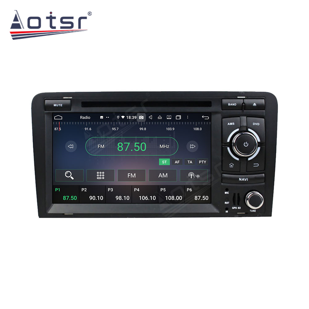 Android 14 For Audi A3 2003-2013 Car Radio Wireless Carplay Auto Player 2din Video AHD Multimedia Stereo DVD Player