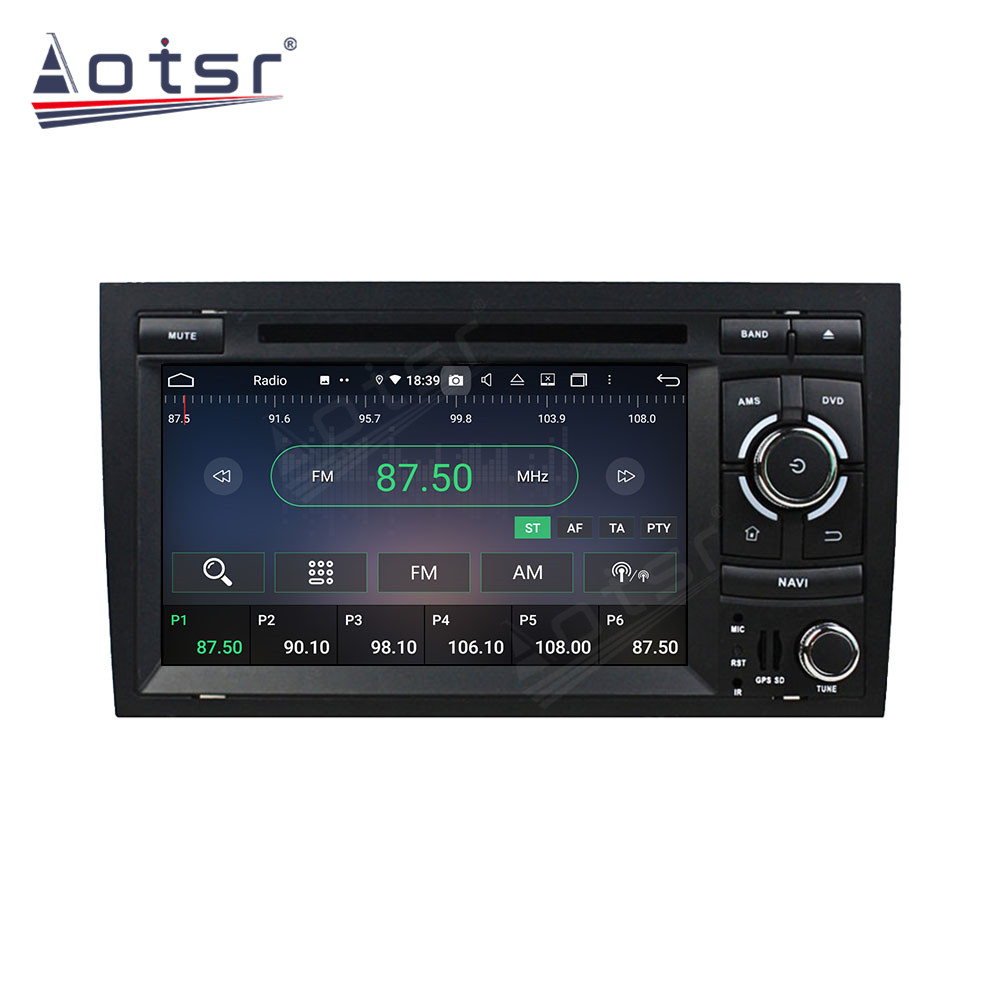 Android 14 For Audi A4 2002-2008 Car Radio Wireless Carplay Auto Player 2din Video AHD Multimedia Stereo DVD Player