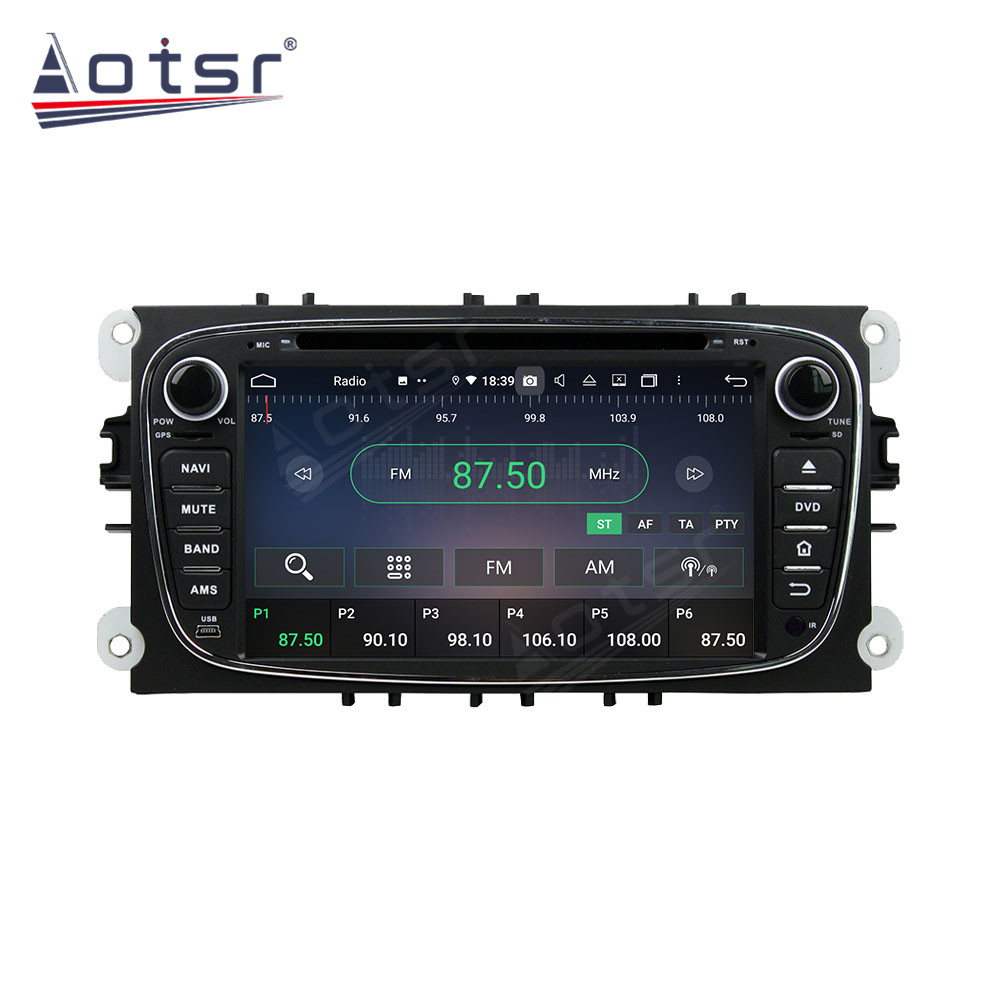 Android 14 For Ford Black Mondeo 2008-2011 Car Radio Wireless Carplay Auto Player 2din Video AHD Multimedia Stereo DVD Player