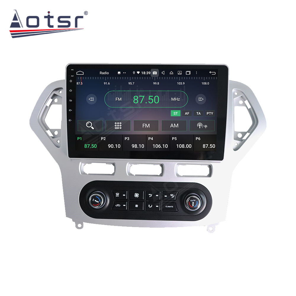 Android 14 For Ford Mondeo AT 2007-2010 Car Radio Wireless Carplay Auto Player 2din Video AHD Multimedia Stereo DVD Player