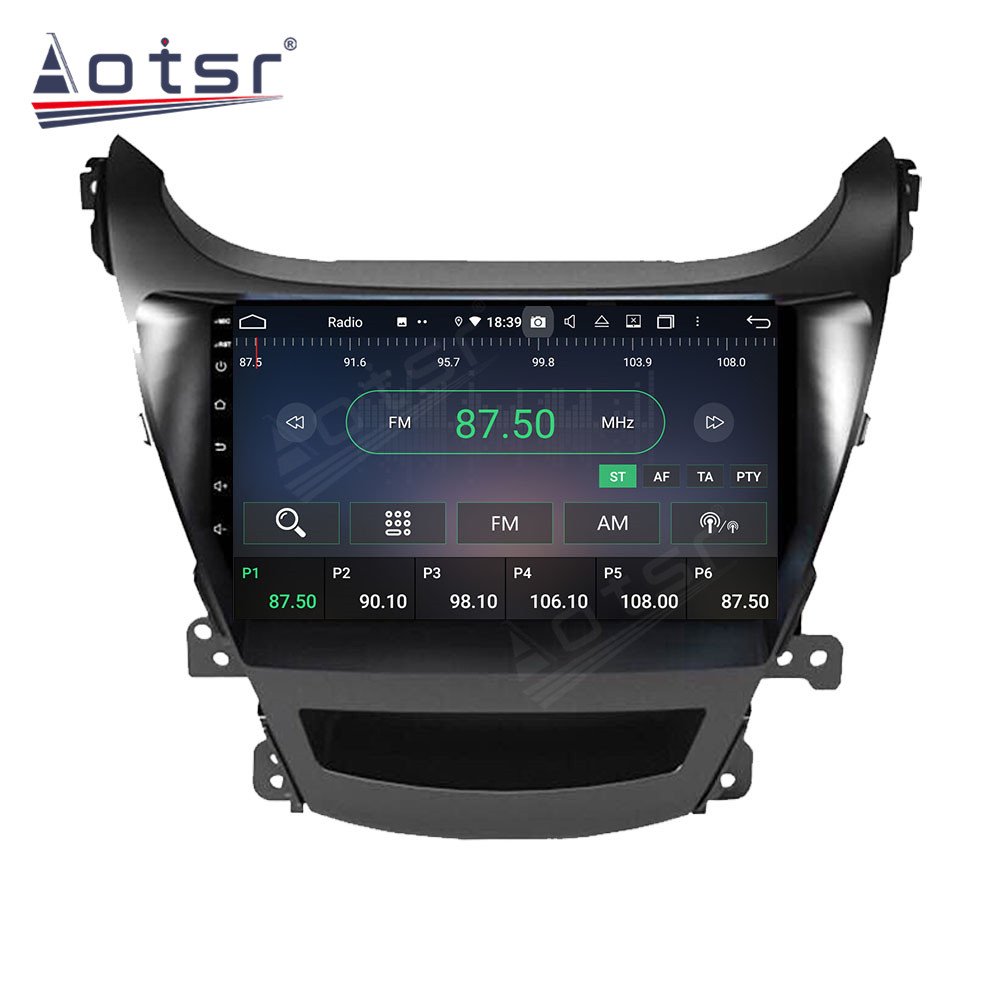 Android 14 For Hyundai C Elantra 2011-2013 Car Radio Wireless Carplay Auto Player 2din Video AHD Multimedia Stereo DVD Player