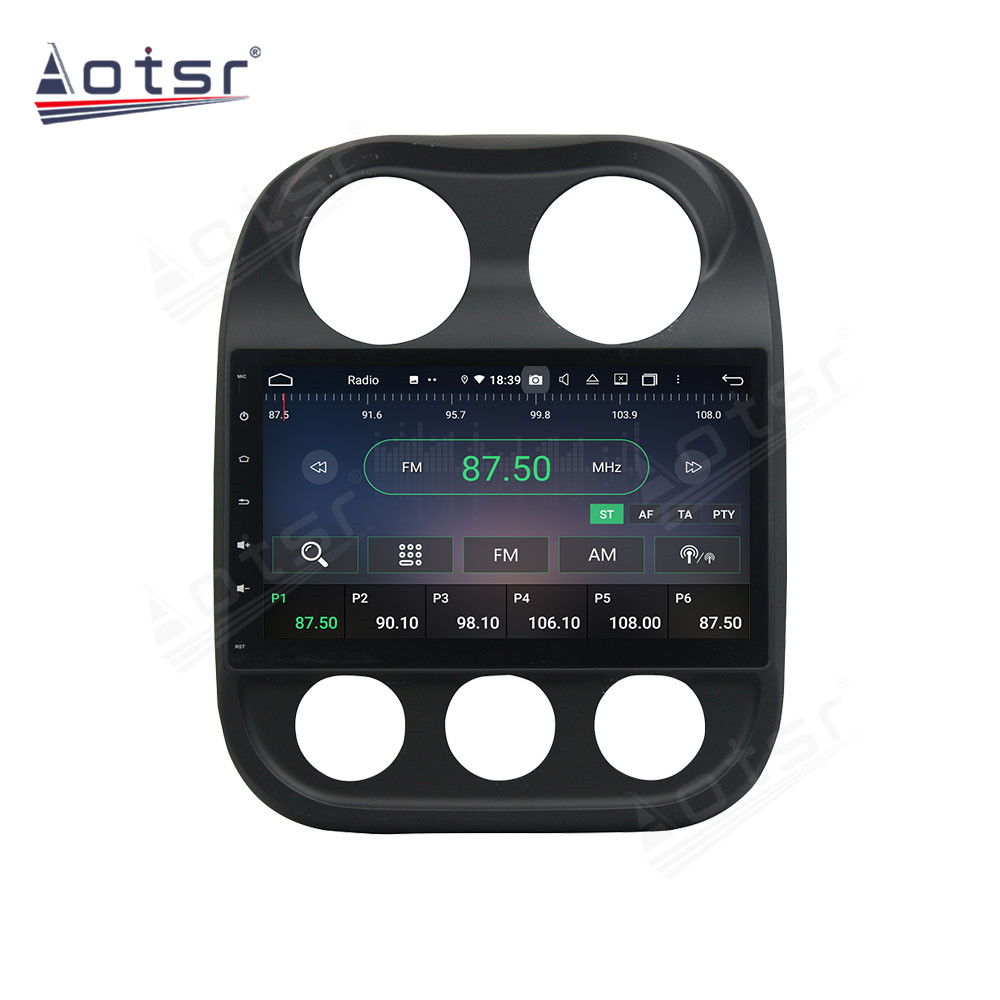 Android 14 For Jeep Compass 2014-2015 Car Radio Wireless Carplay Auto Player 2din Video AHD Multimedia Stereo DVD Player