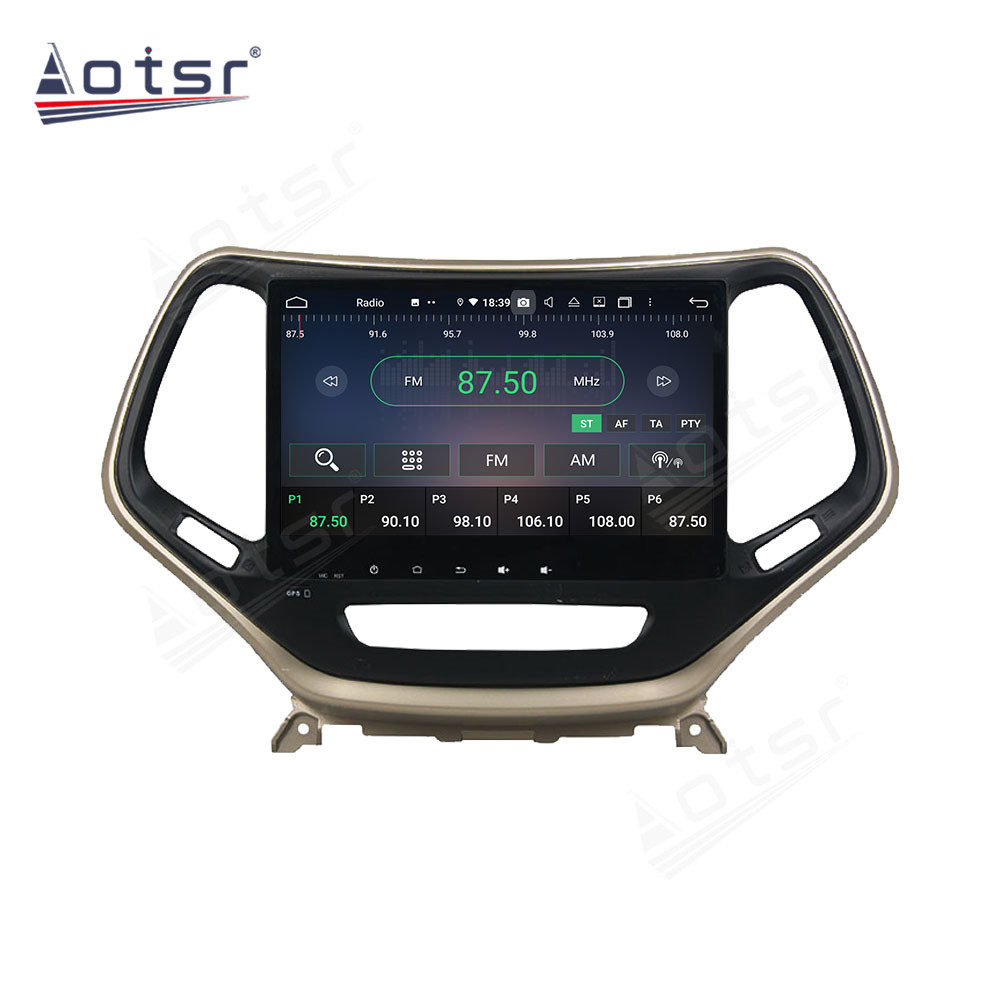 Android 14 For Jeep Cherokee 2016-2017 Car Radio Wireless Carplay Auto Player 2din Video AHD Multimedia Stereo DVD Player