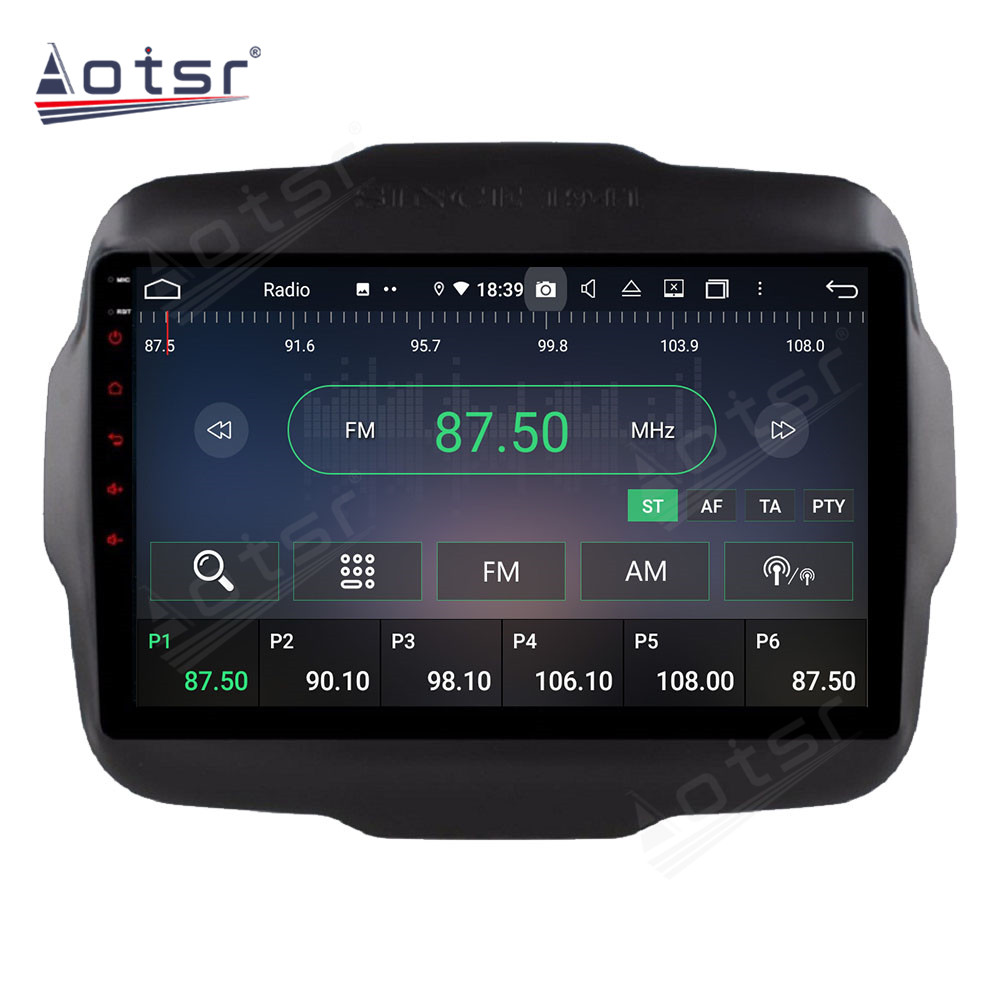 Android 14 For Jeep Renegade 2016 Car Radio Wireless Carplay Auto Player 2din Video AHD Multimedia Stereo DVD Player